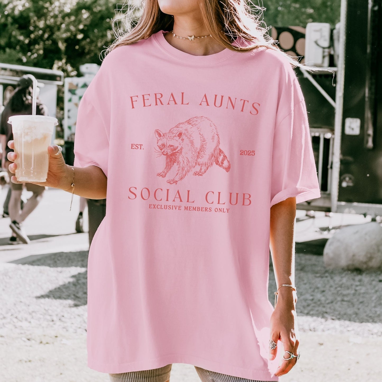 Feral Aunts Social Club Raccoon Shirt
