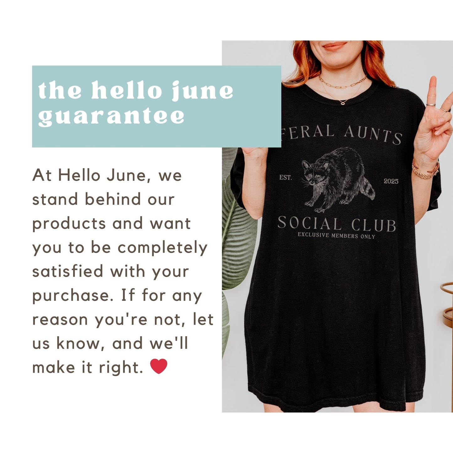 Feral Aunts Social Club Raccoon Shirt