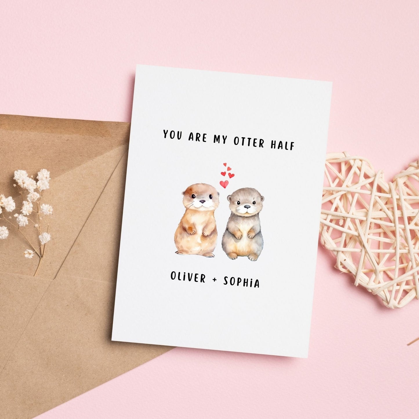 You're My Otter Half Greeting Card