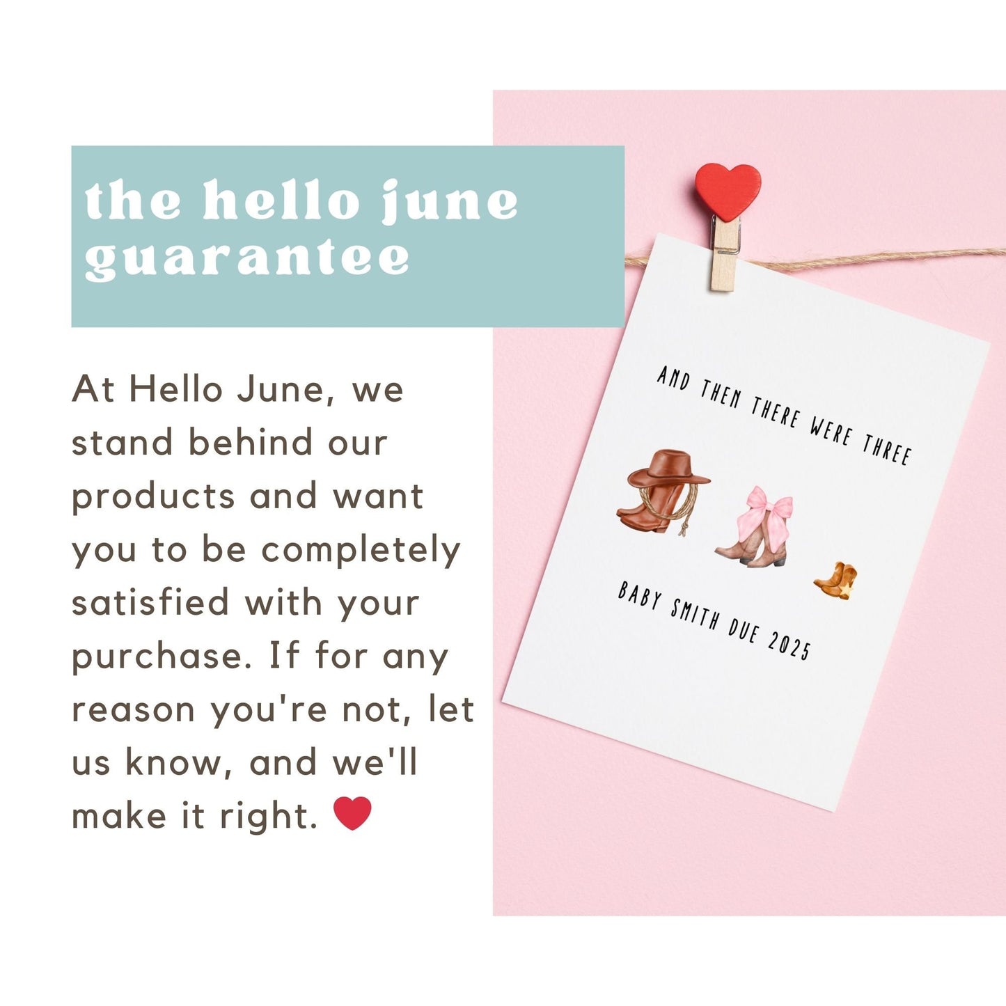 Western Pregnancy Announcement to Husband Greeting Card