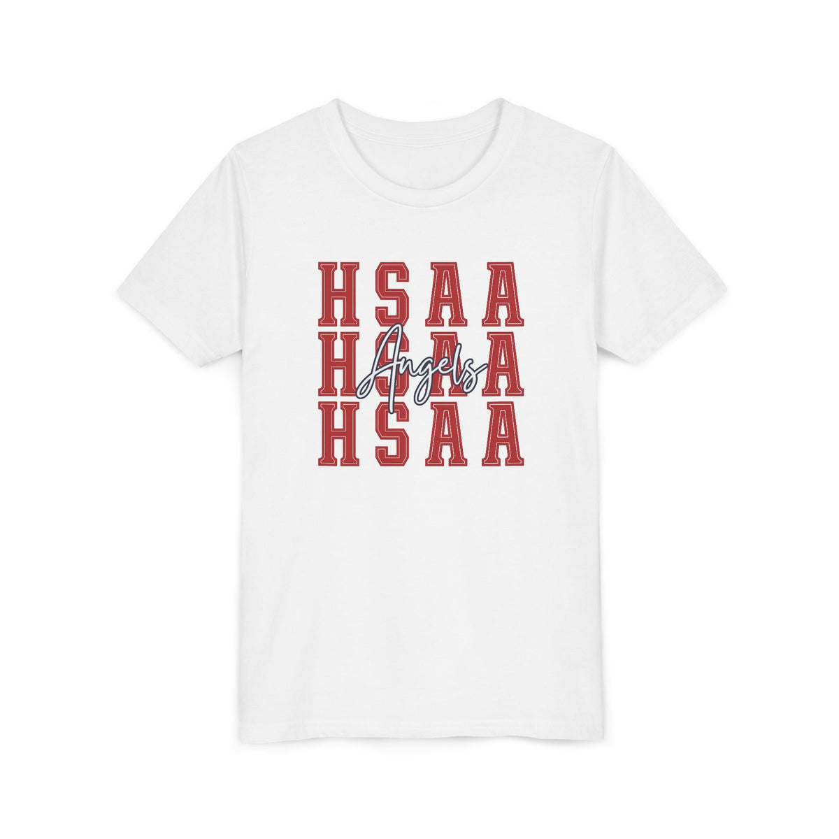 HSAA Angels Youth Tee - White