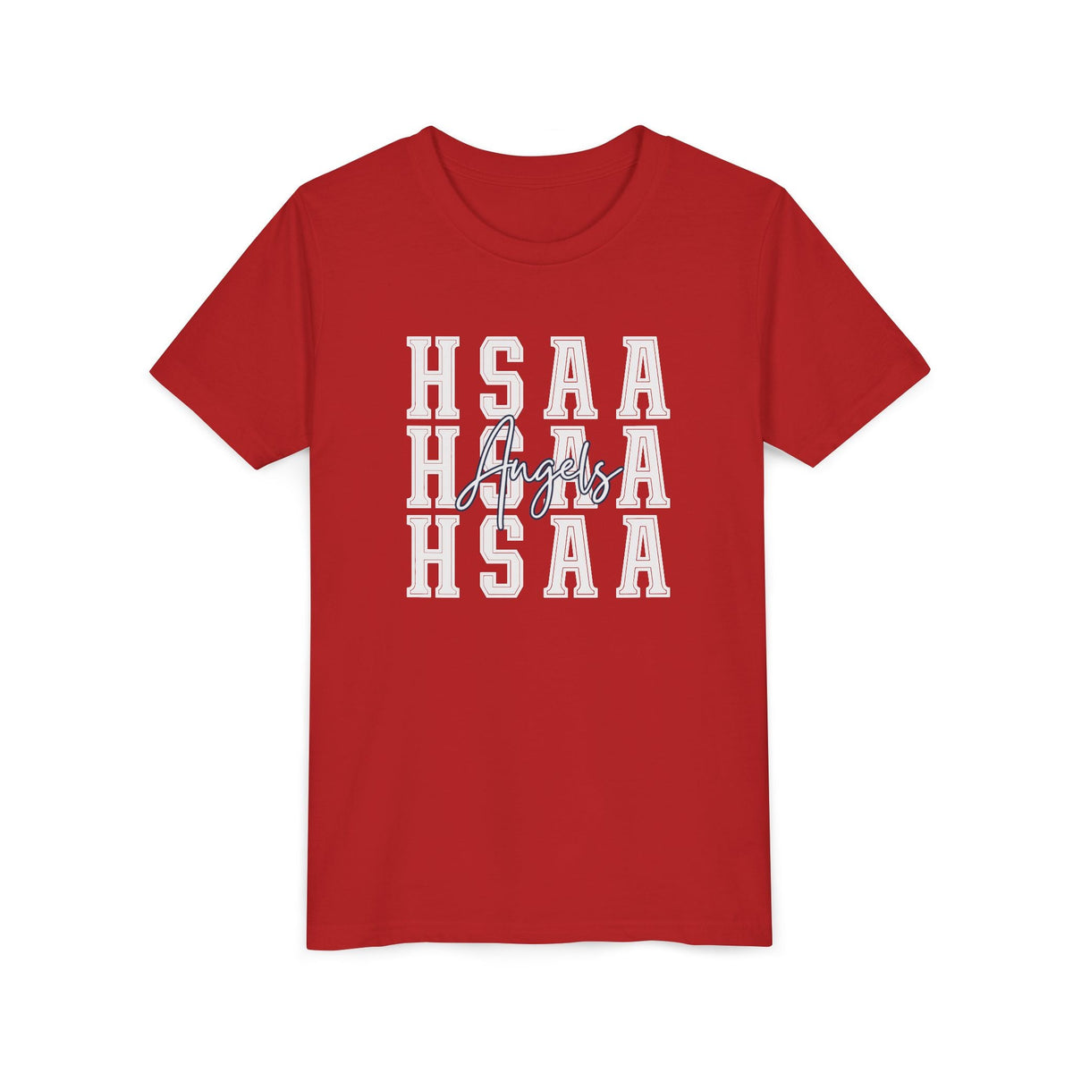 HSAA Angels Youth Tee - Red
