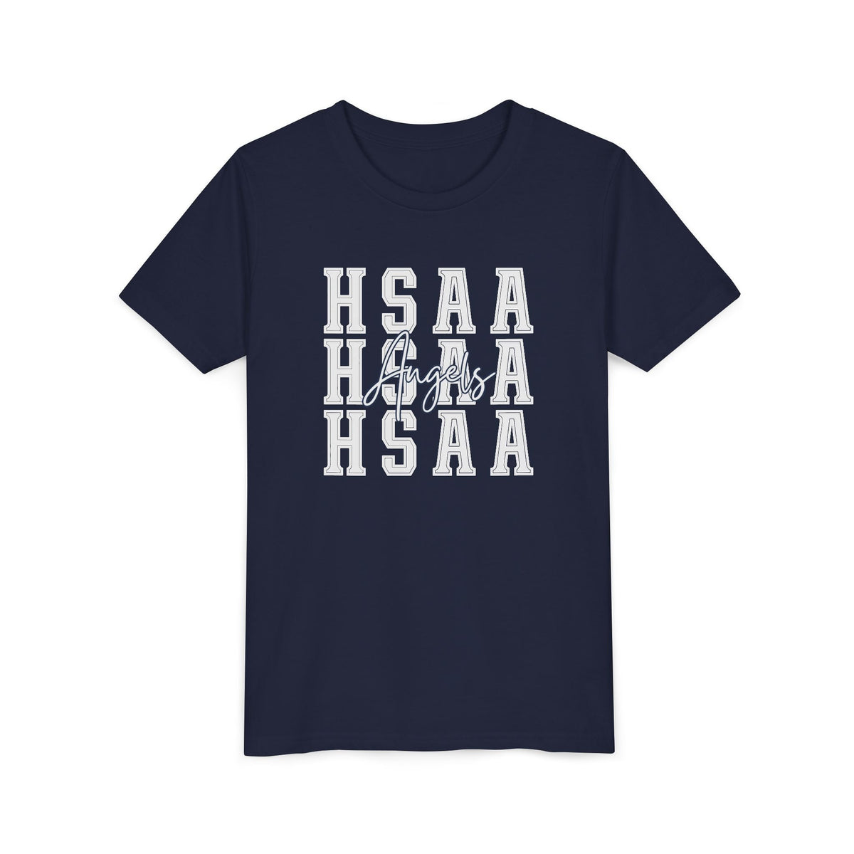 HSAA Angels Youth Tee - Navy