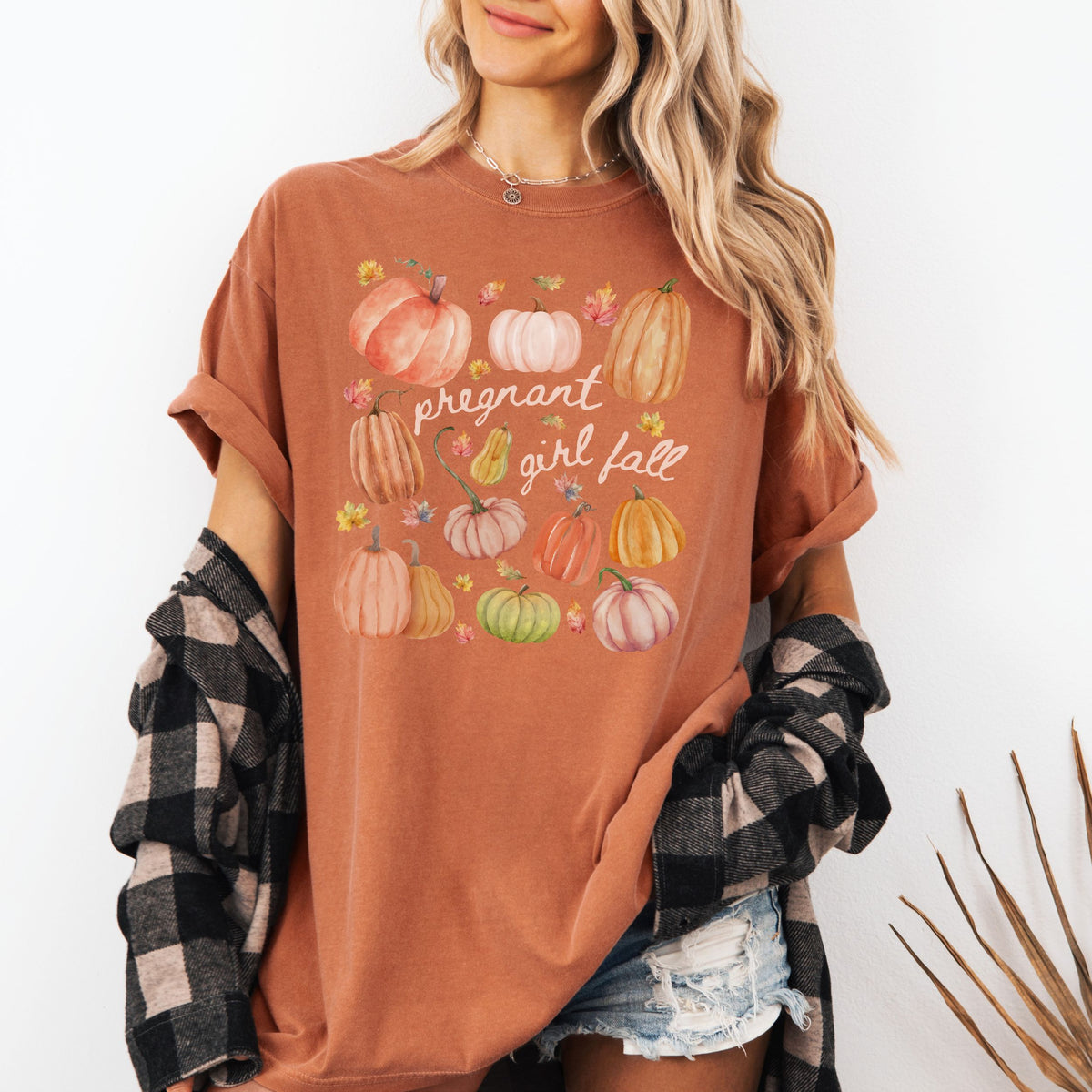 Pregnant Girl Fall Tee