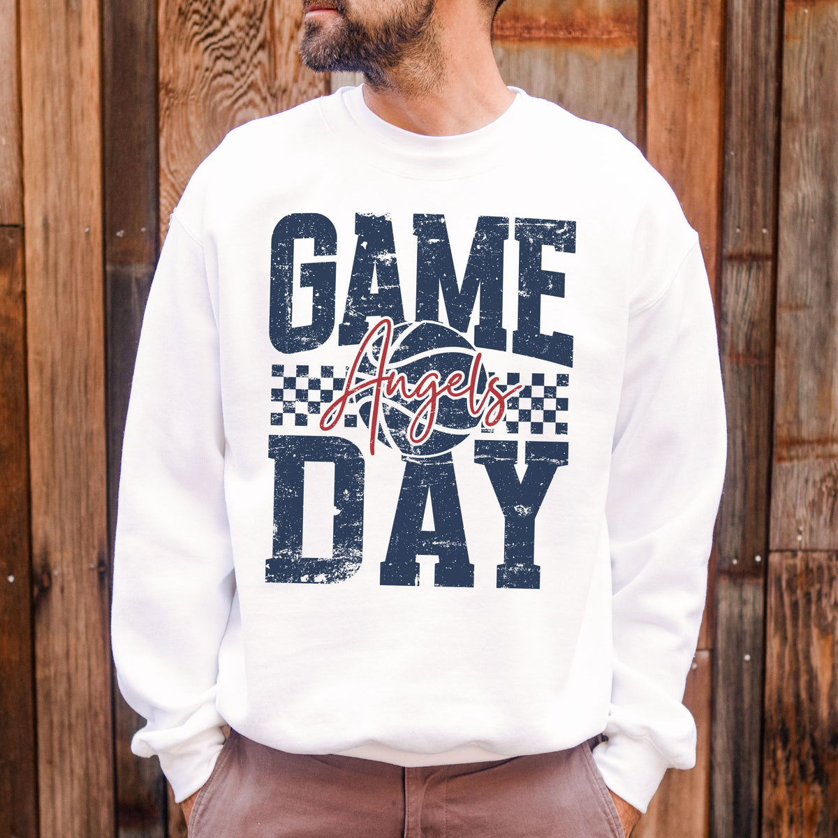 Distressed HSAA Angels Game Day - Gildan 18000
