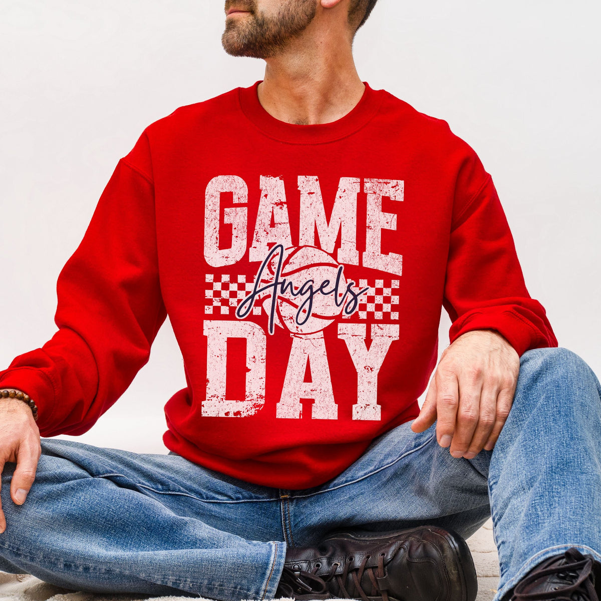 Distressed HSAA Angels Game Day - Gildan 18000