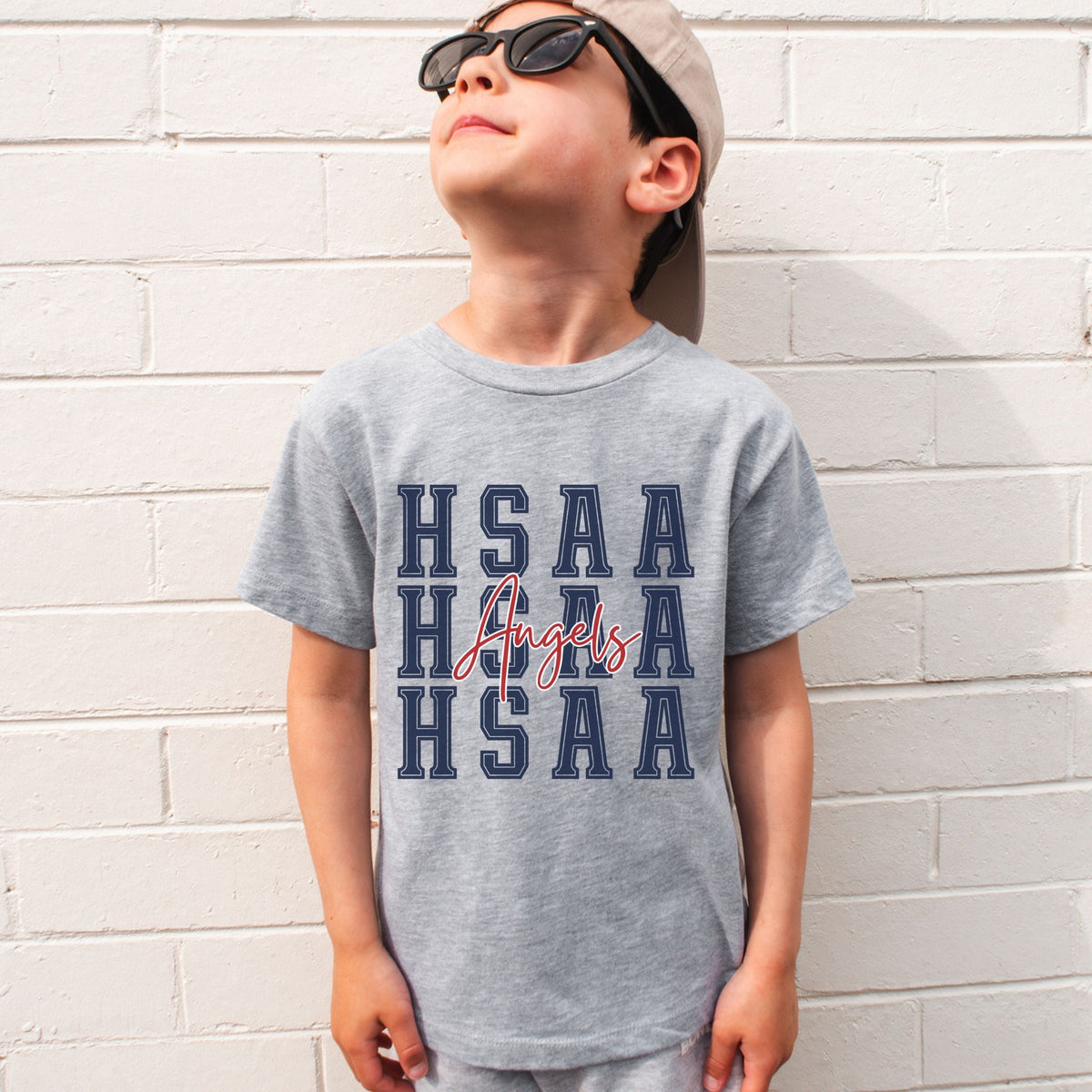 HSAA Angels Youth Tee - Athletic Heather