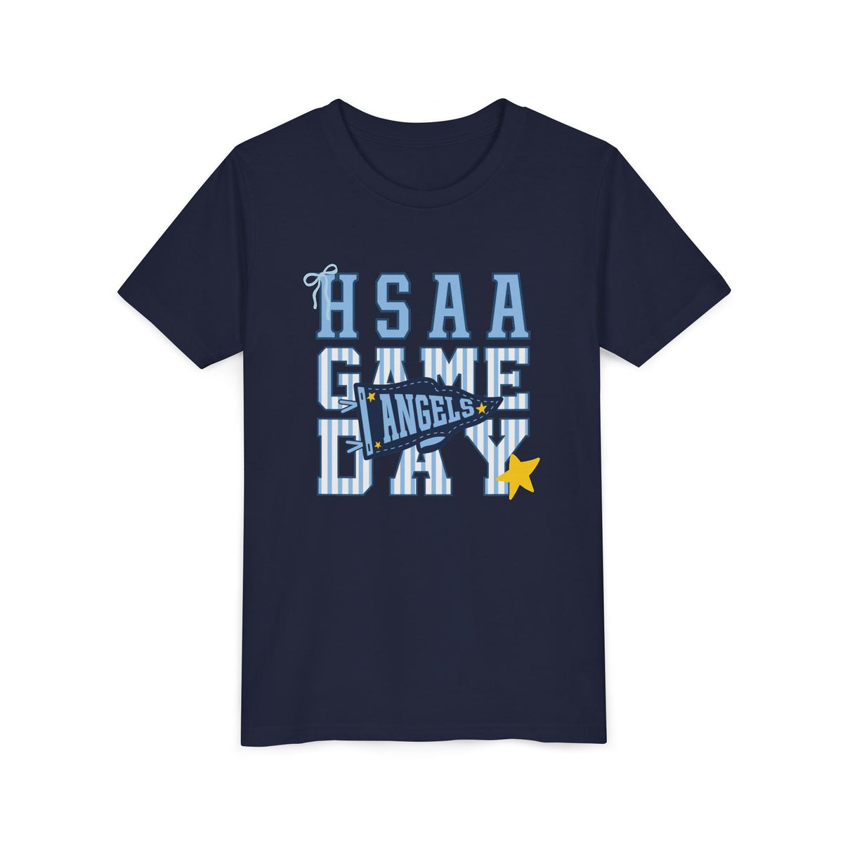 HSAA Angels Game Day Youth Tee - Navy