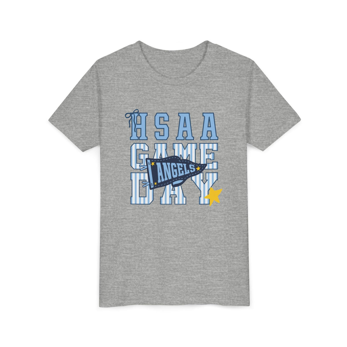 HSAA Angels Game Day Youth Tee - Athletic Heather