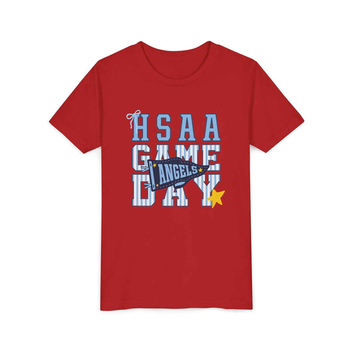 HSAA Angels Game Day Youth Tee - Red
