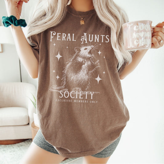 Feral Aunts Society Opossum Shirt