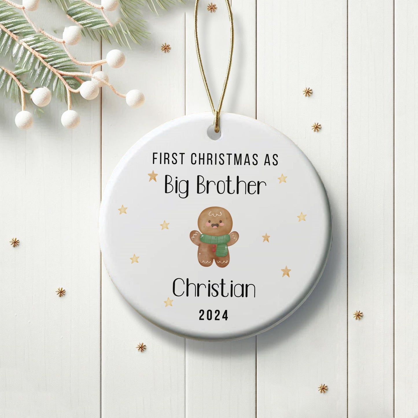 First Christmas as Big Sister Christmas Ornament