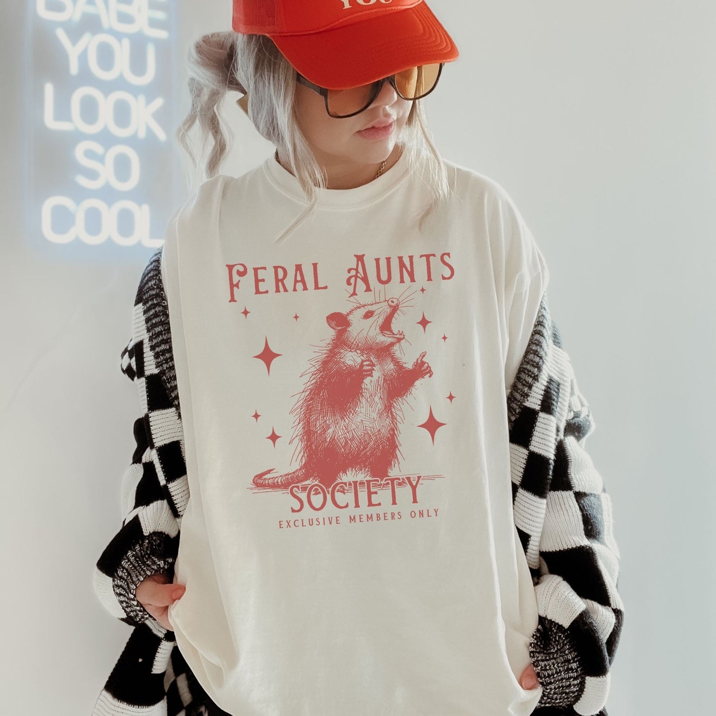 Feral Aunts Society Opossum Shirt