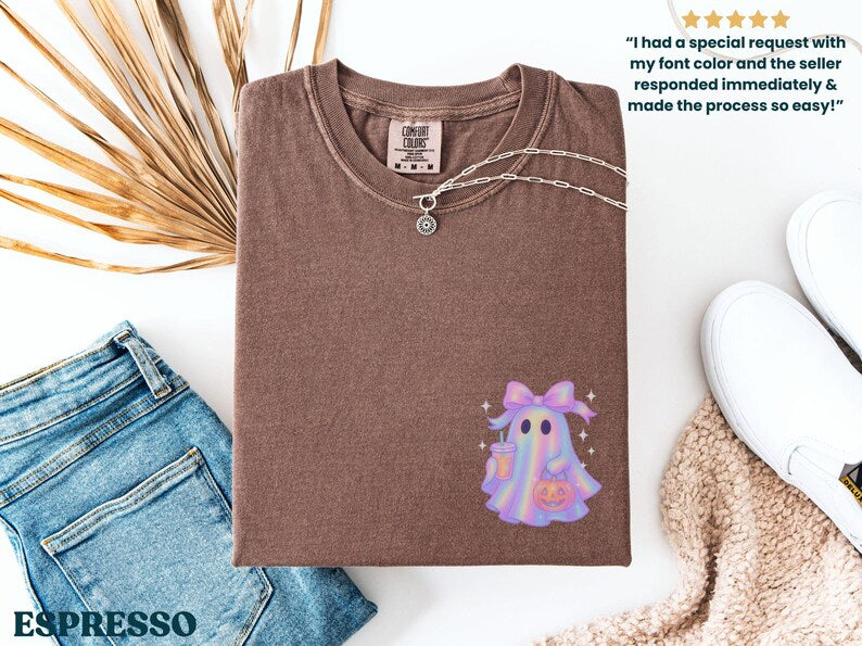 Ghost Coffee Tee - Espresso colorway