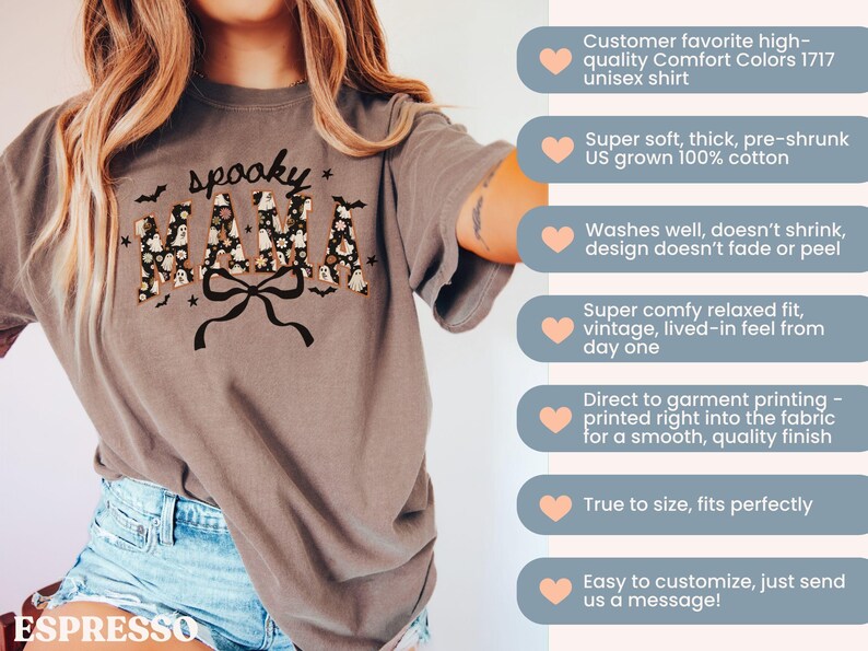 Spooky Mama Tee - Espresso colorway