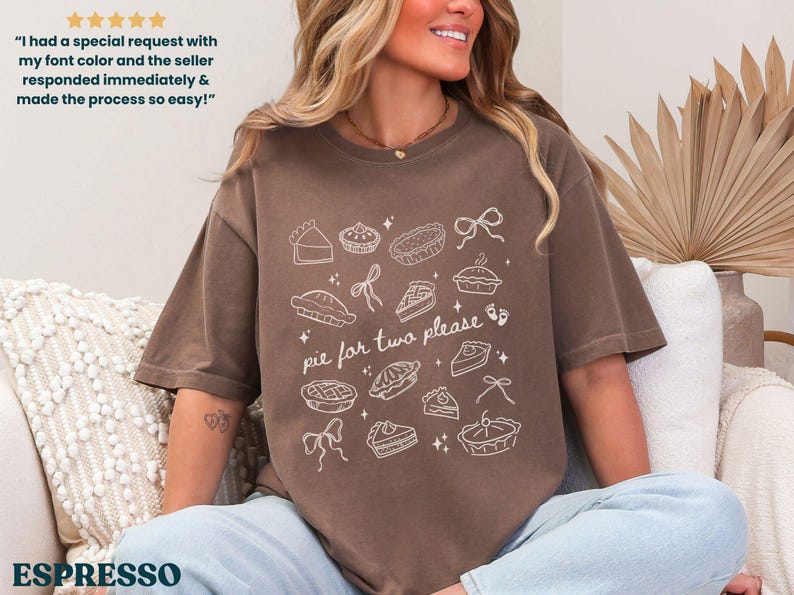 Pie for Two Tee - Espresso colorway