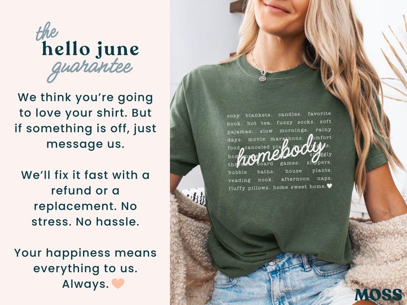 Homebody Tee - Olive colorway