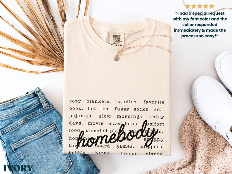 Homebody Tee - Ivory colorway