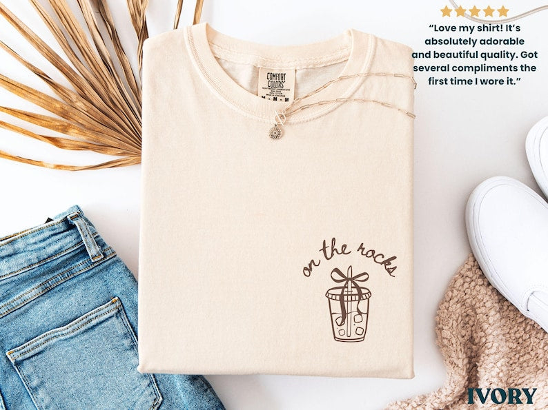 On the Rocks Tee - Ivory colorway