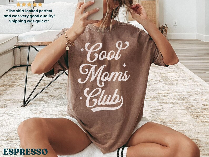 Cool Moms Club Tee - Espresso colorway