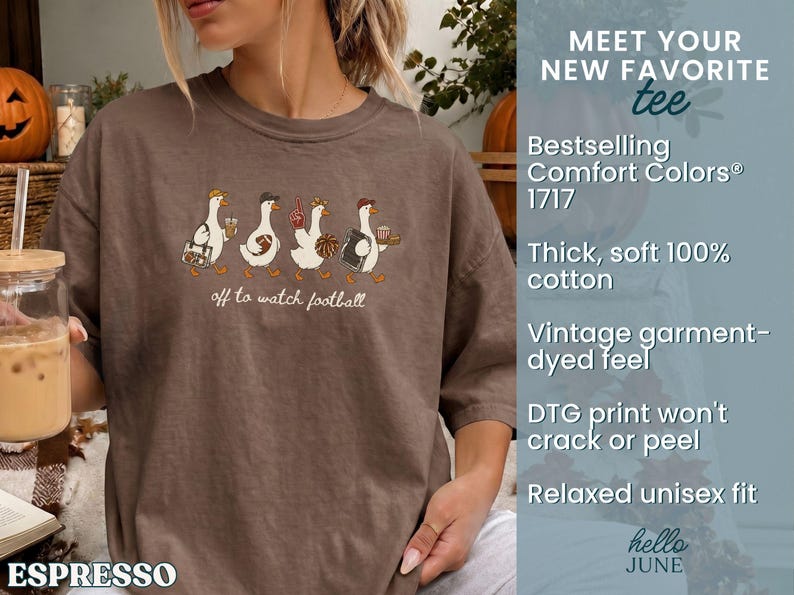 Off to Watch Football Tee detail