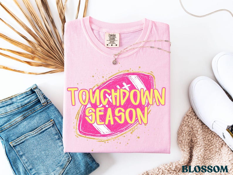 Touchdown Season Tee - Blossom colorway