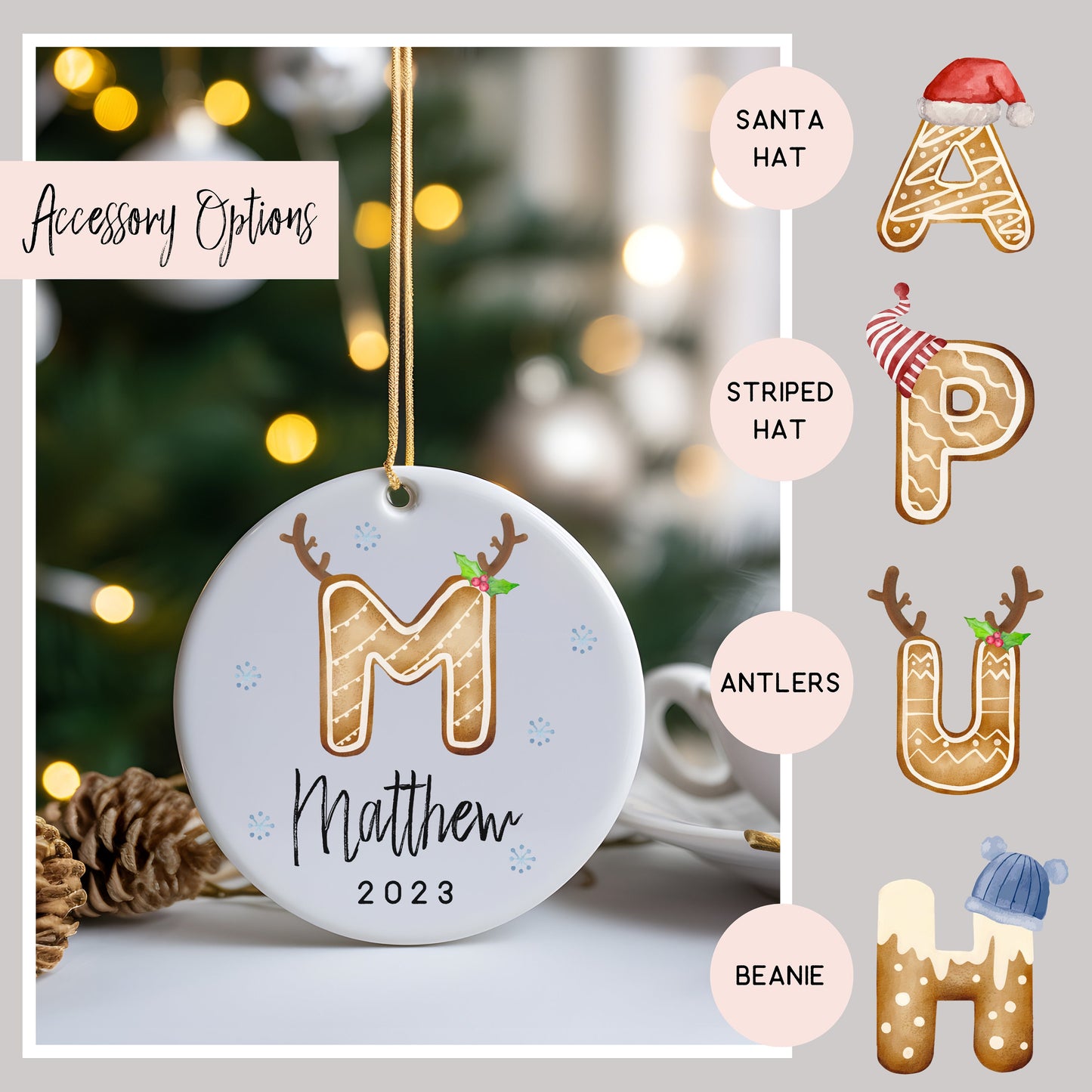 Letter Name Ornament