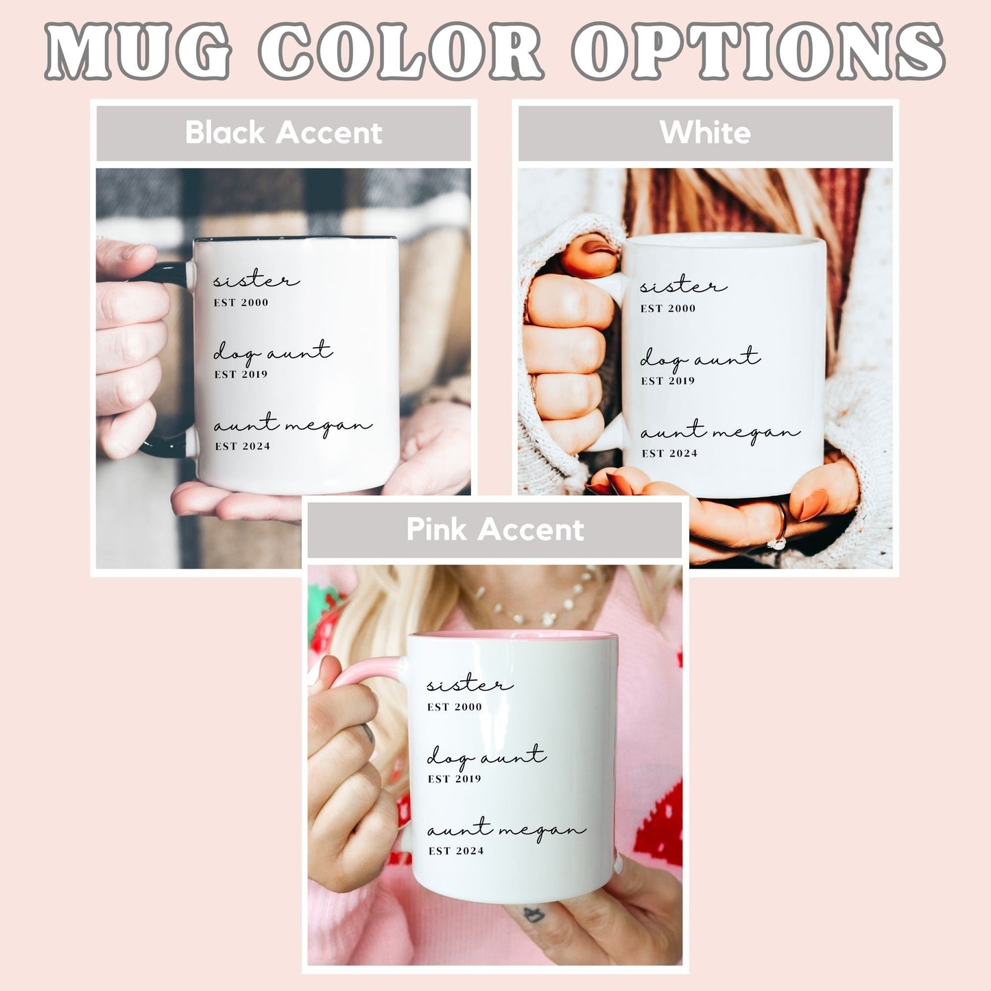 Dog Aunt to Baby Aunt Mug