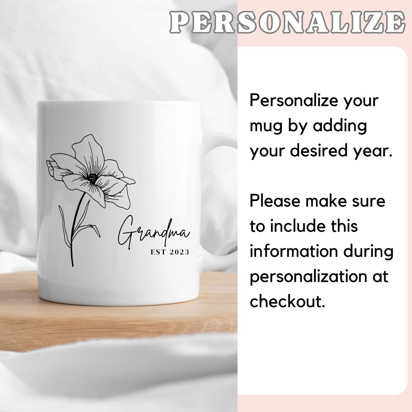 Flower Grandma Coffee Mug