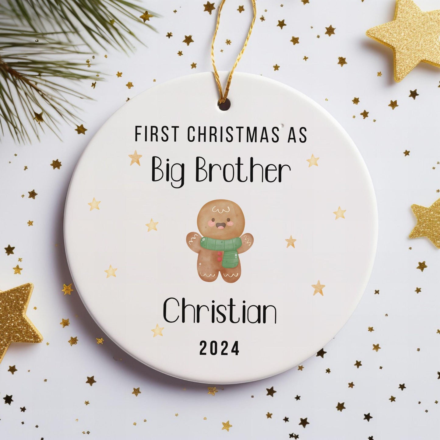 First Christmas as Big Brother Christmas Ornament