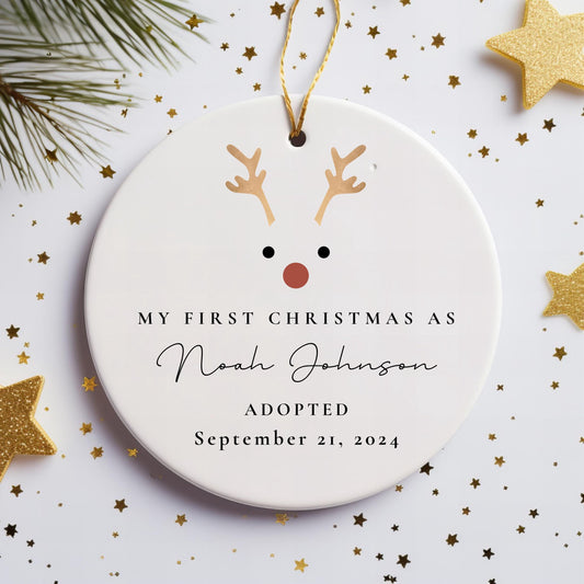 Reindeer Adoption Ornament