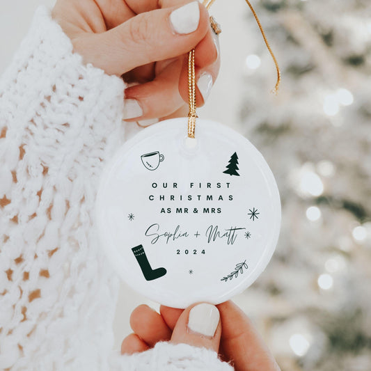 First Christmas Married Ornament