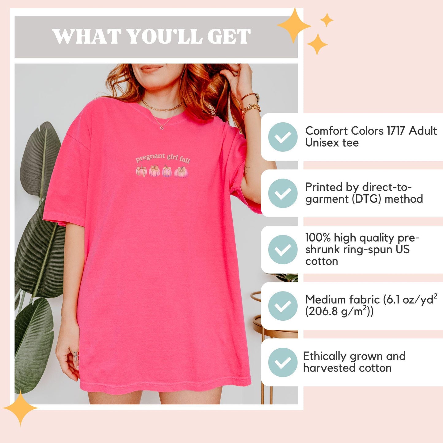 Pregnant Girl Fall Shirt