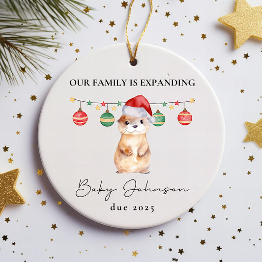 Otter Pregnancy Ornament